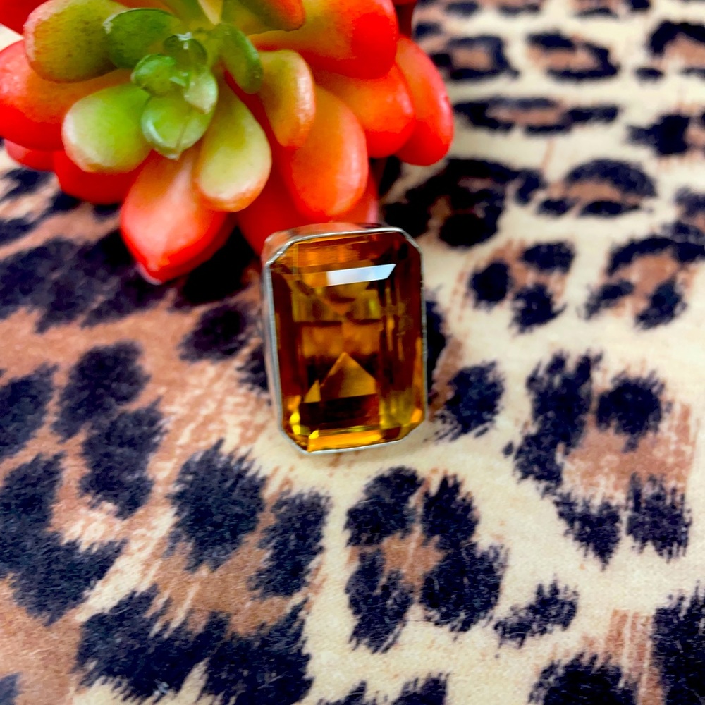 Honey Citrine Ring